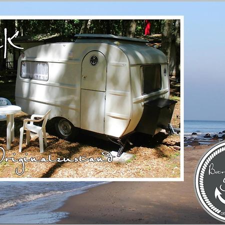 Ddr Wohnwagen Qek Direkt Am Strand Dranske Buitenkant foto
