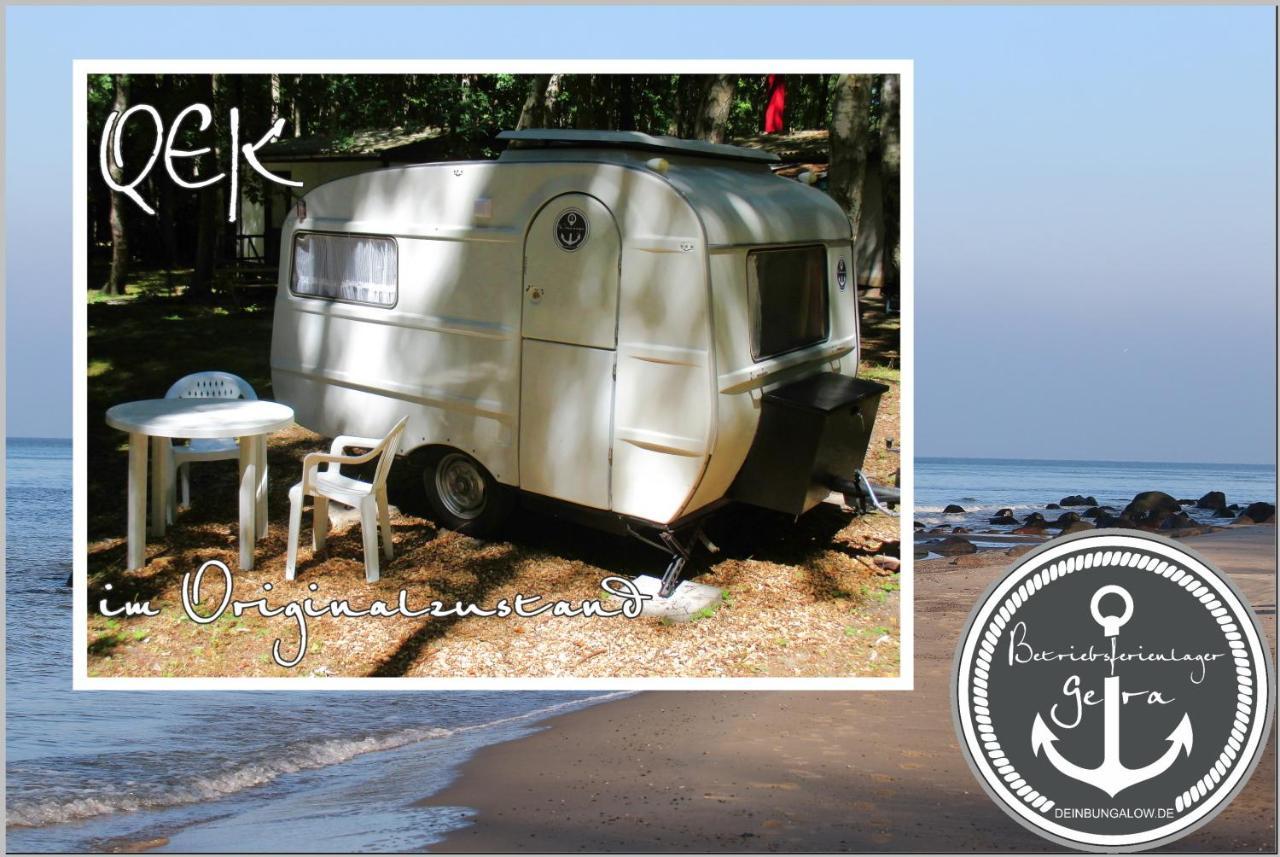 Ddr Wohnwagen Qek Direkt Am Strand Dranske Buitenkant foto